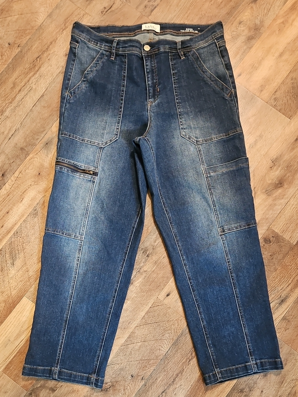 👖Nicole Miller SOHO High Rise Wide Leg Jeans